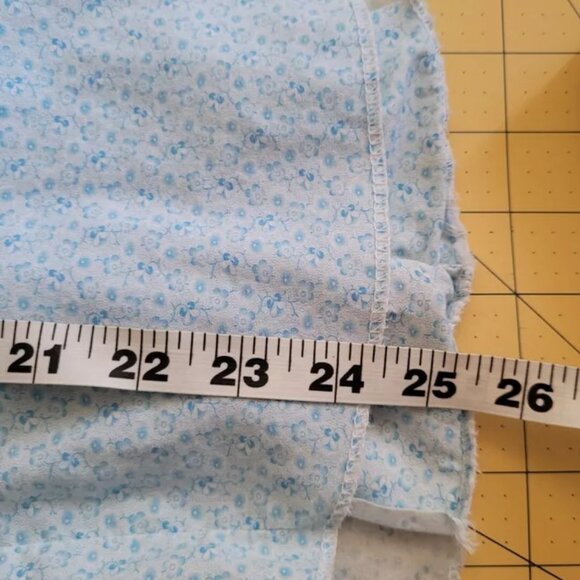 Vintage PRIOR Western Denver Snap Front Blue Floral Ruffled Shirt Bust 36" - Picture 8 of 9